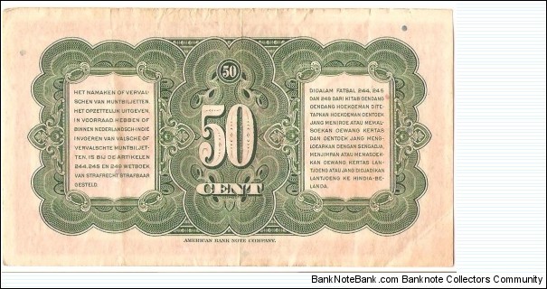 Banknote from Netherlands year 1943