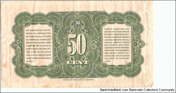 Banknote from Netherlands year 1943