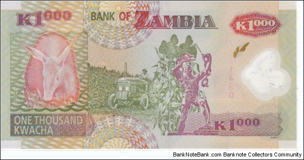 Banknote from Zambia year 0