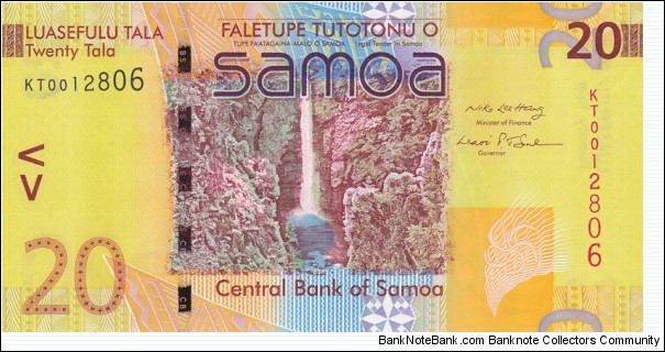 Samoa P40 (20 tala ND 2008) Banknote