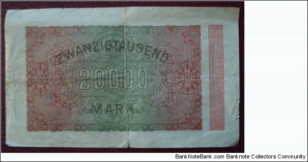 Banknote from Germany year 1923