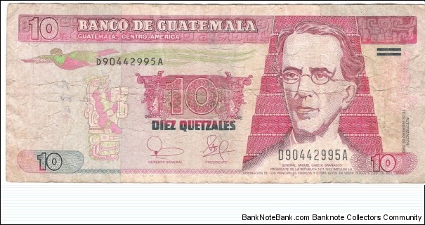 10 Quetzales Banknote