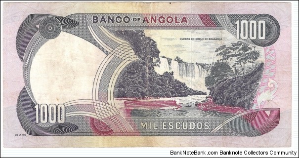 Banknote from Angola year 1972