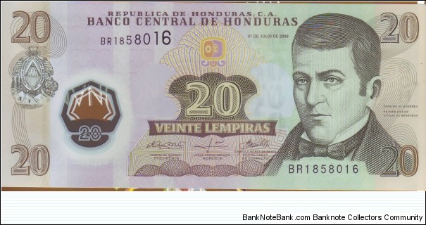 20 LEMPIRAS Banknote