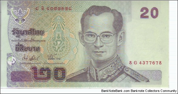 THAILAND : 20 BHAT Banknote