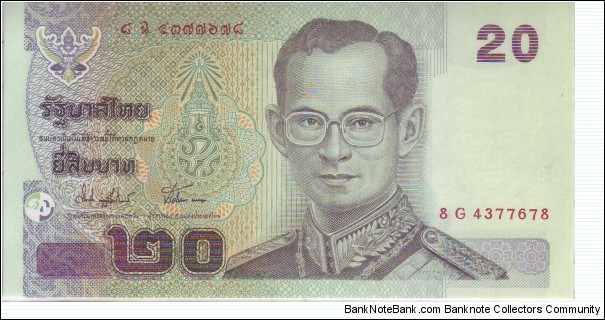THAILAND : 20 BHAT Banknote
