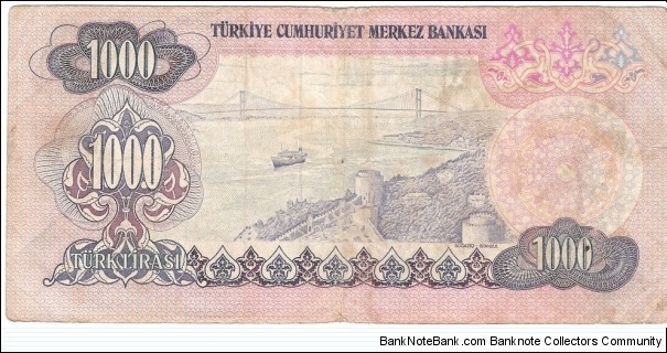 Banknote from Turkey year 1970