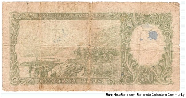 Banknote from Argentina year 1954