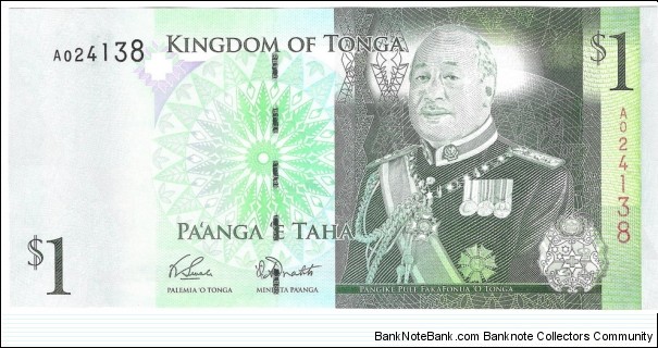 1 Pa'anga Banknote