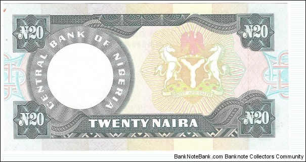 Banknote from Nigeria year 2004