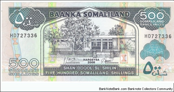 500 Shillings(Republic of Somaliland 2008) Banknote
