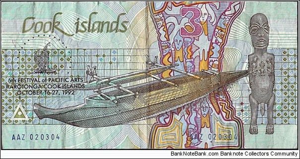 Banknote from Cook Islands year 1992