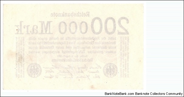 Banknote from Germany year 1923