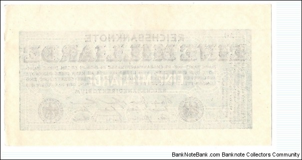 Banknote from Germany year 1924