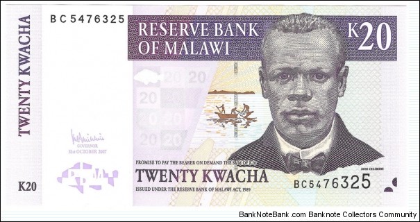 20 Kwacha Banknote