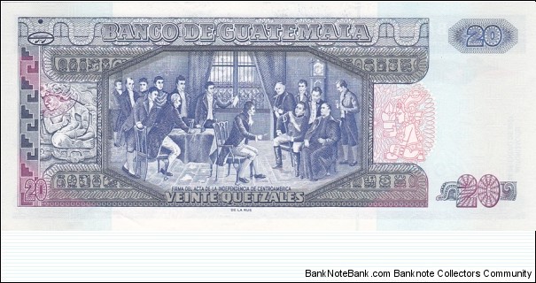 Banknote from Guatemala year 2006