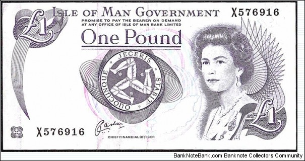 Isle of Man N.D. 1 Pound. Banknote