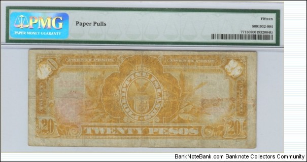 Banknote from Philippines year 1929