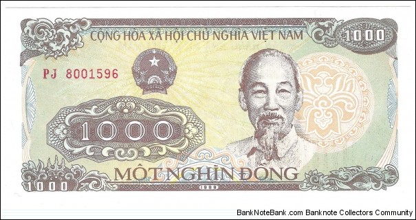 1000 Dong Banknote