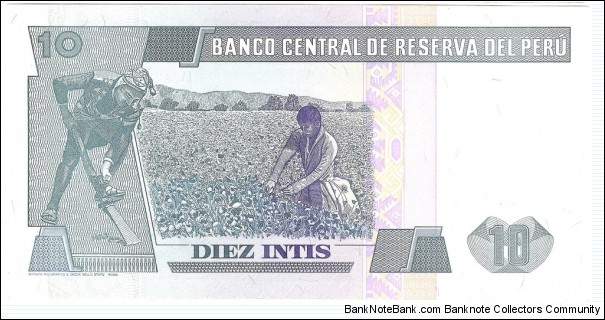 Banknote from Peru year 1987