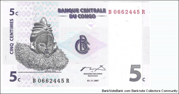 5 Centimes Banknote