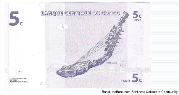 Banknote from Congo year 1997