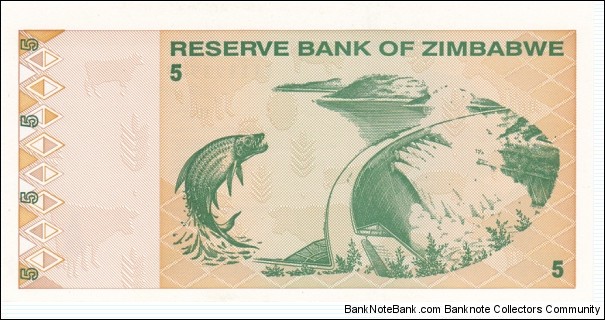 Banknote from Zimbabwe year 2009
