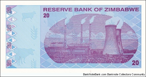 Banknote from Zimbabwe year 2009