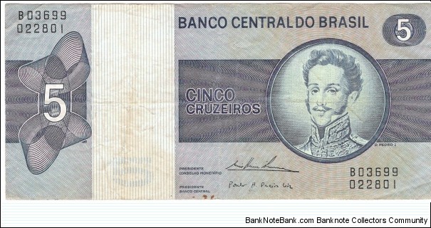 5 Cruzeiros(1970) Banknote