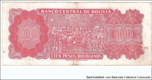 Banknote from Bolivia year 1962