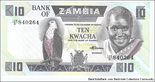 10 Kwacha(1980) Banknote