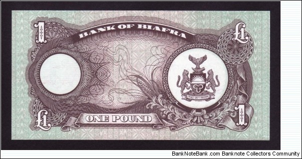 Banknote from Biafra year 1968