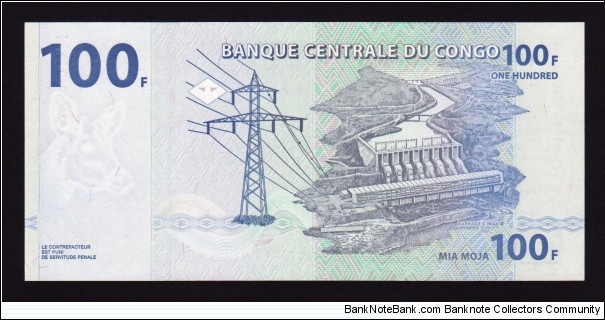 Banknote from Congo year 2007