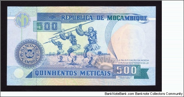 Banknote from Mozambique year 1991