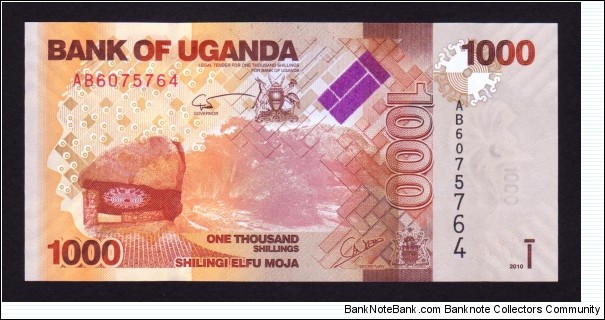 Uganda 2010 P-NEW 1000 Shillings Banknote