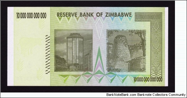 Banknote from Zimbabwe year 2008