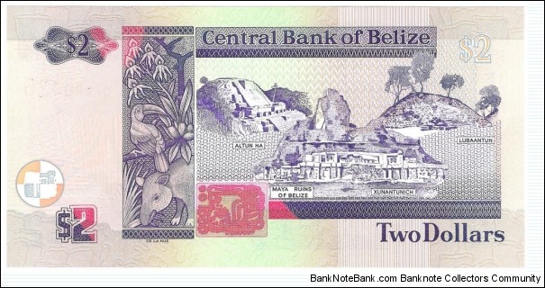 Banknote from Belize year 2007