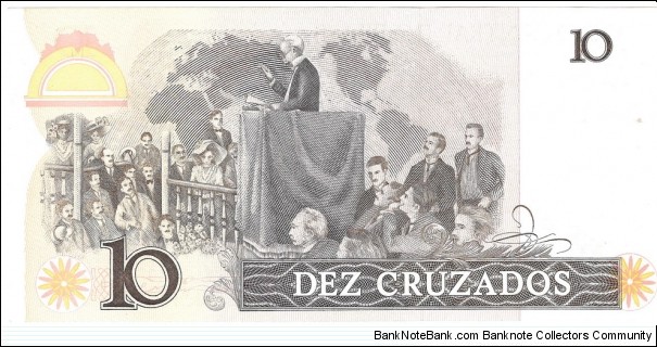 Banknote from Brazil year 1986