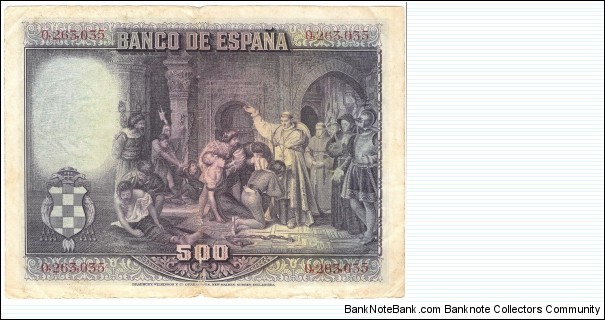 Banknote from Spain year 1928