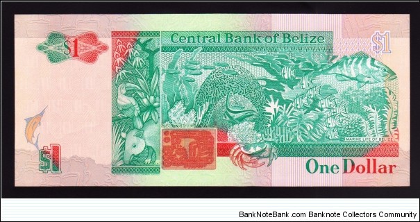 Banknote from Belize year 1990