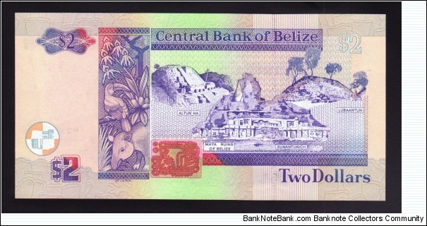 Banknote from Belize year 2005