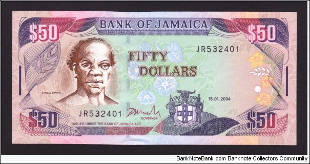 Jamaica 2004 P-83b 50 Dollars Banknote