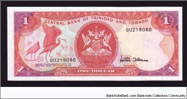 Trinidad & Tobago 1985 P-36d 1 Dollar Banknote