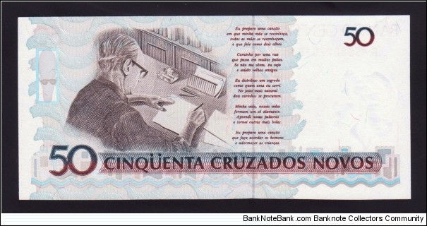 Banknote from Brazil year 1990