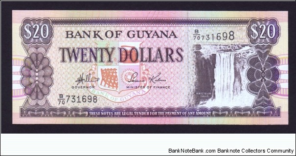 Guyana 2009 P-NEW 20 Dollars Banknote