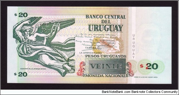 Banknote from Uruguay year 2000