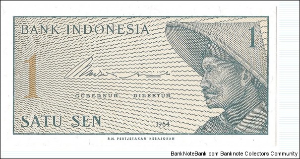 1 Sen Banknote