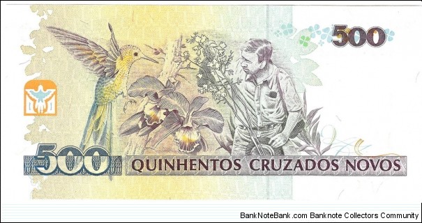 Banknote from Brazil year 1990