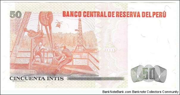 Banknote from Peru year 1987