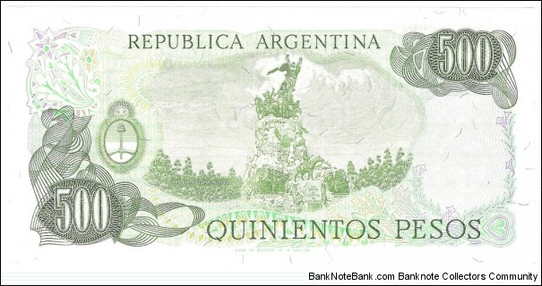 Banknote from Argentina year 1976